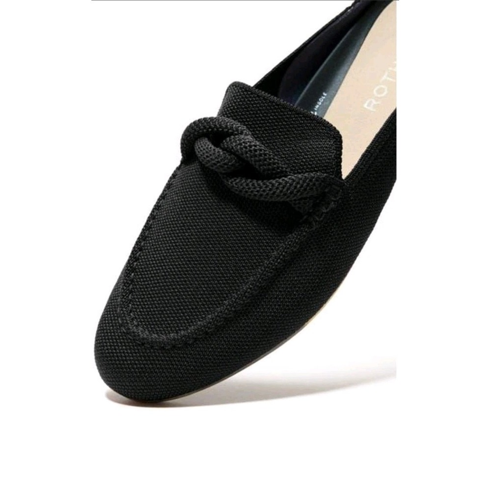 ROTHY'S 10 The Knot Loafer In Black LNC!
